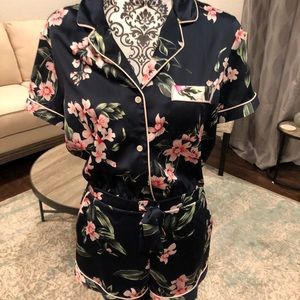 VS Satin Floral Romper